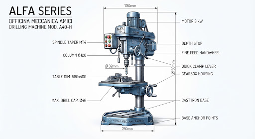 Foratrice industriale Serie ALFA
